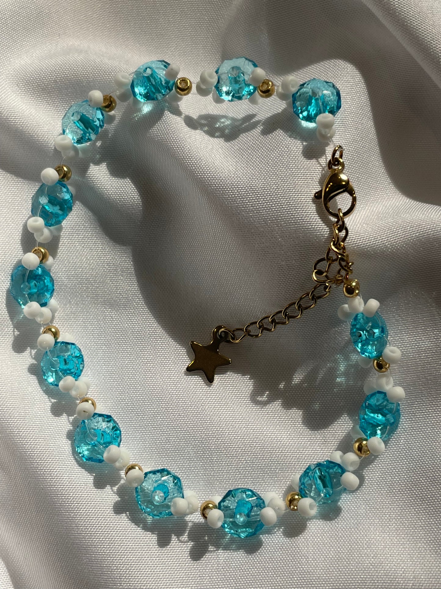 Blue pearl bracelet