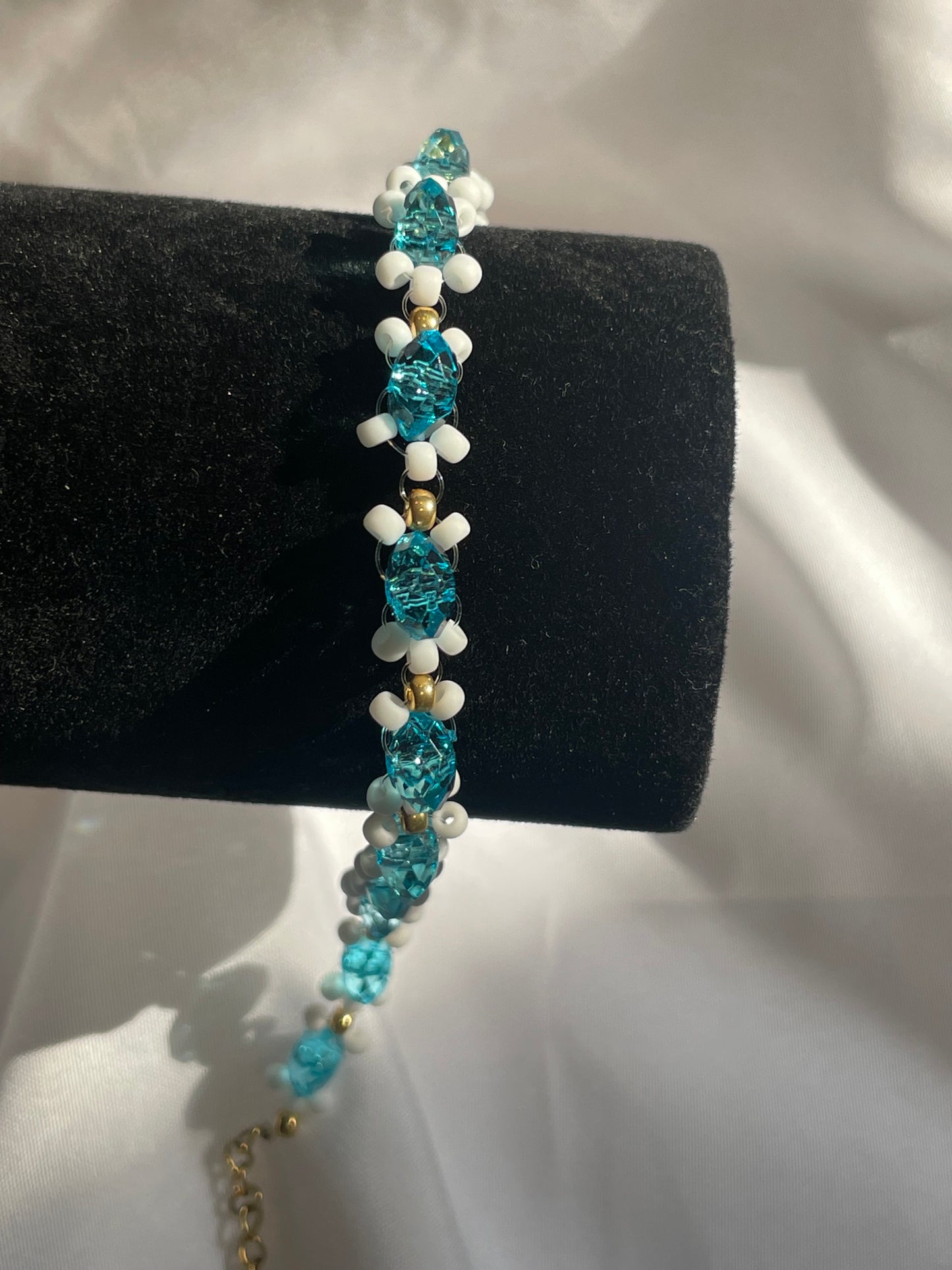 Blue pearl bracelet